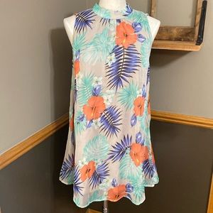 Jodifl swept off my feet floral trapeze dress Size Small